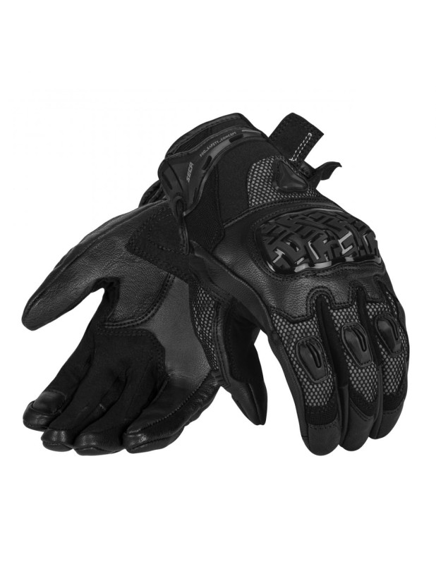 Rękawice skórzane  CONTROL FLASH BLACK Seca  