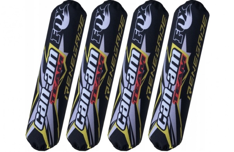Osłony amortyzatorów Can-am Renegade czarno żółte amortyzatory Fox