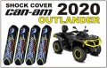 Osłony amortyzatorów Can-am Outlander czarno żółte amortyzatory Fox