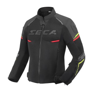Kurtka tekstylna krótka Airflow III  BLACK/RED/FLUO Seca 