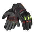 Rękawice skórzane Gravel Black/Red/Fluo Yellow Seca  