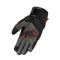 Rękawice skórzane Gravel Black/Red/Fluo Yellow Seca  