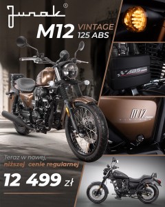  Motocykl Junak M12 Vintage ABS – Klasyczny Motocykl z Nowoczesnym Charakterem