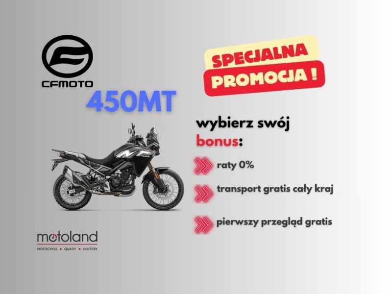 Motocykl CF Moto 450 MT –black edition-5 lat gwarancji 