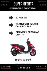  Skuter Barton Falcon 125 – jeden z korzyści do wyboru 