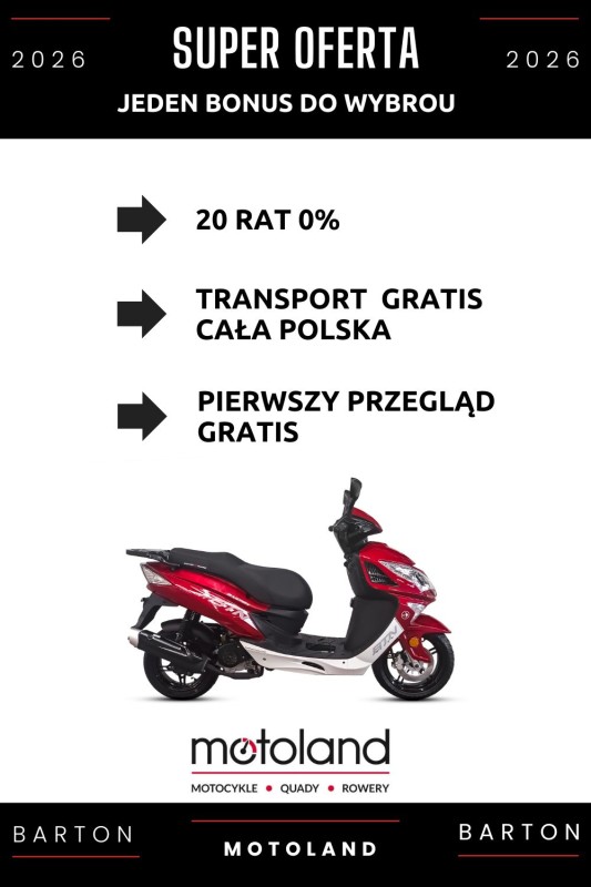 Skuter Barton Falcon 125 – jeden z korzyści do wyboru 