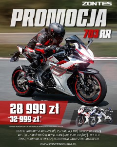  Motocykl Zontes 703 RR plus bonus do wyboru 