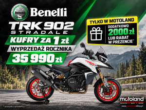 Motocykl Benelli TRK 902 Stradale-Kufry za 1 zł