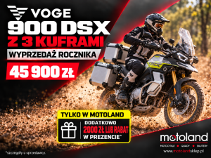 Motocykl VOGE 900DSX z kuframi  – Bon rabatowy na wypoczynek
