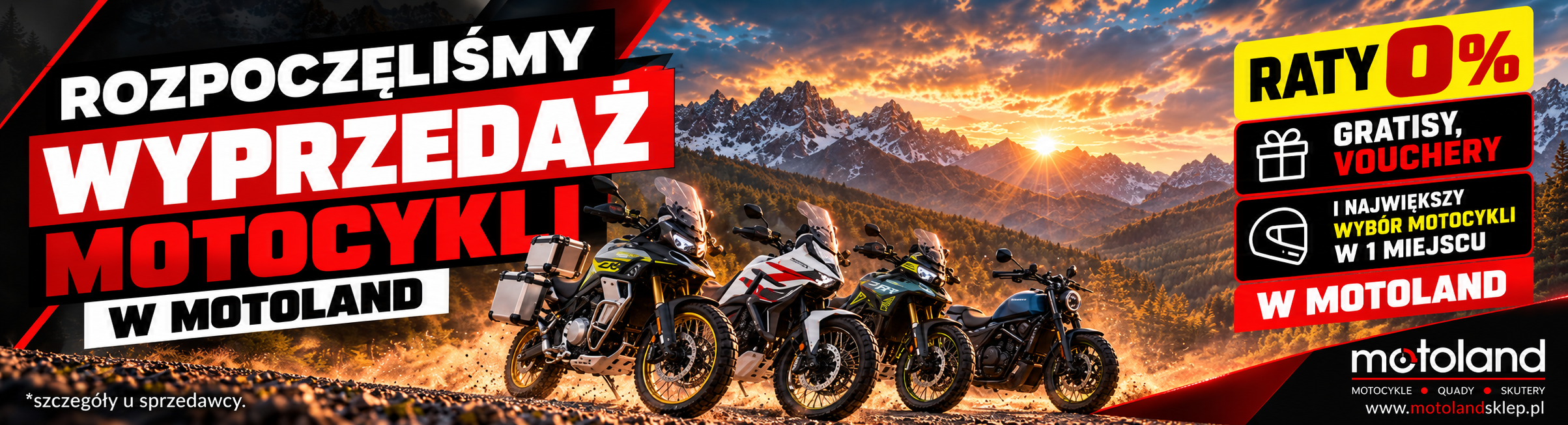 Wyprzedaż Motocykli Motoland Jesień 2026