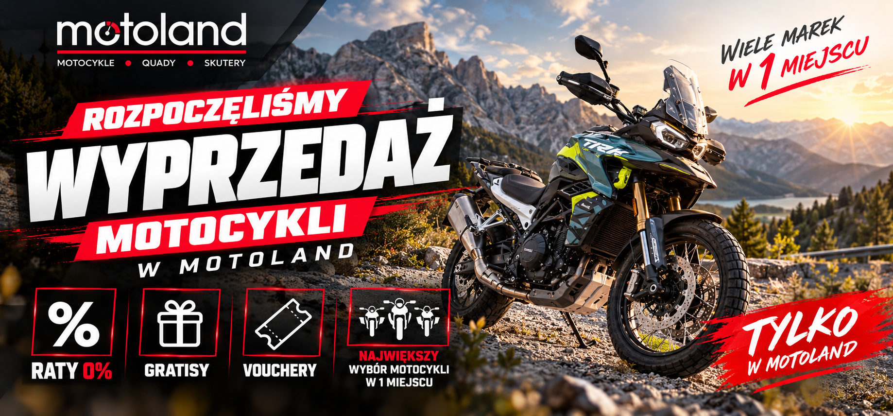 Rozpoczęliśmy wyprzedaż motocykli w Motoland
